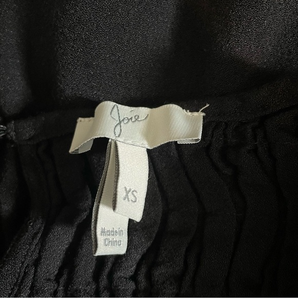 Joie Black Sleeved Blouse Size Extra Small - Picture 2 of 4